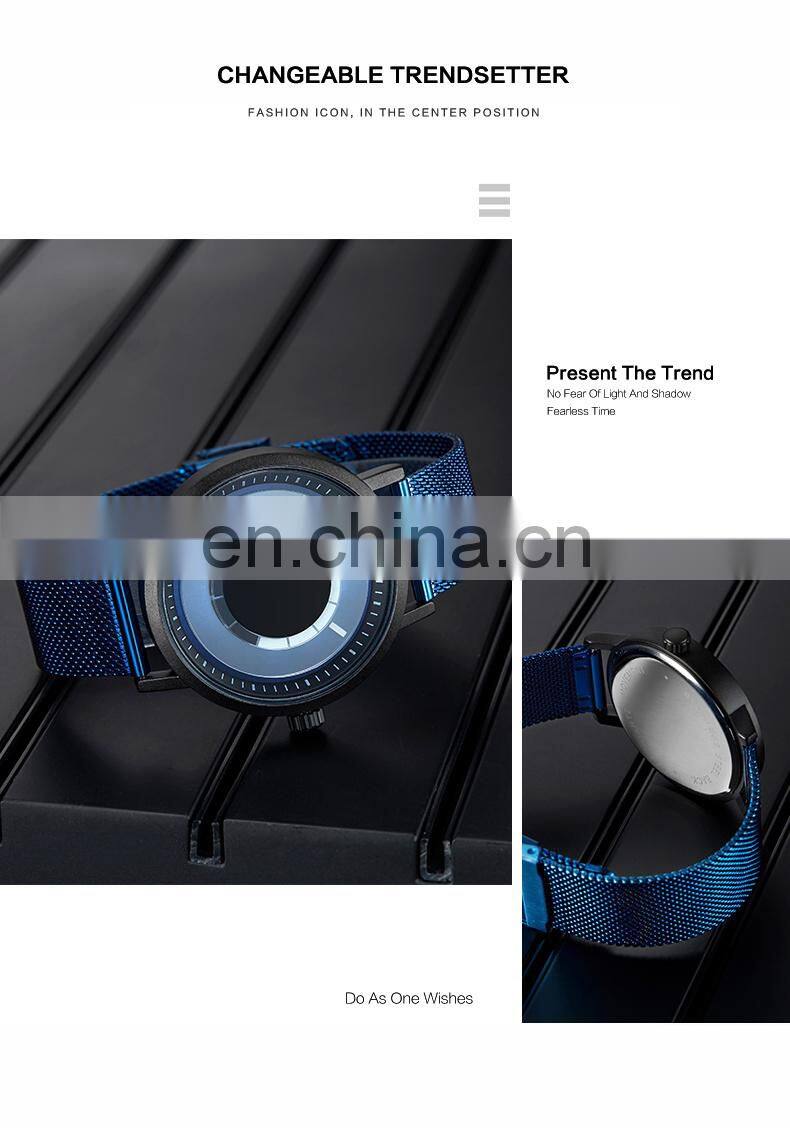 SINOBI Unique Design Rotating Dial Watches S9800G Men Creative Wrist Watch Sliver Gentleman Business Handwatch