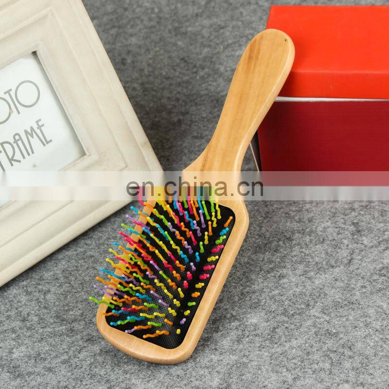 Wooden Bamboo Hair Brush Improve Hair Growth Wood hairbrush Prevent Hair Loss Anti-static Comb
