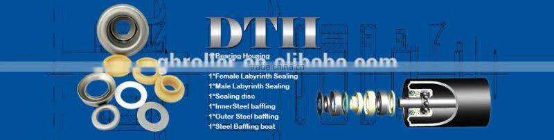 conveyor roller bearing housing and labyrinth seals for DTll6204