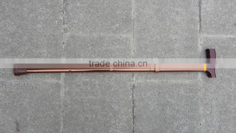 5-Sections Foldable Walking Cane Brown Color
