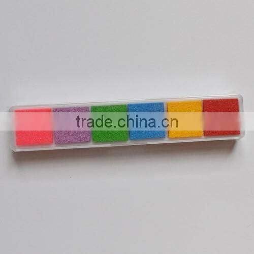 Beautiful toy stamp pad for wholesale and retail/Custom bright color refill ink craft stamp pad