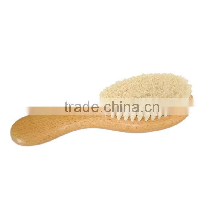 Natural Goat Baby Brush with Beech Wood