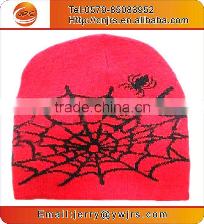 jacquard winter custom flat brim cap