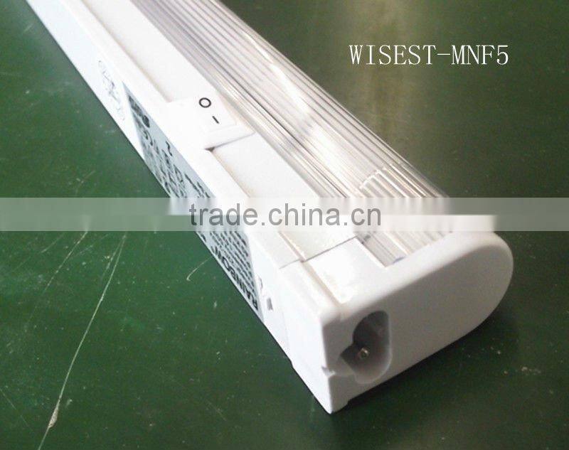 high quality t5 single tube fluorescent lighting fixture luminaire with cover 8w,13w,28w,35w