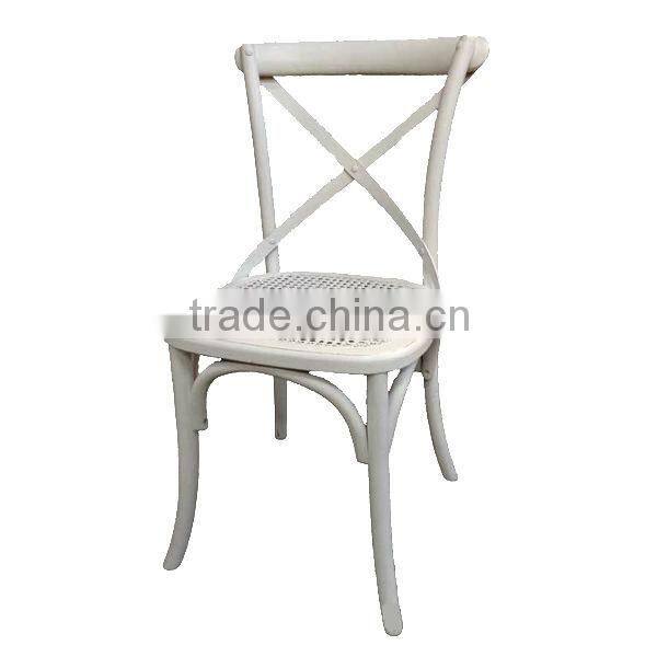 RCH-4001-4 Oak Dining Chair White Restaurant Chair Stackable