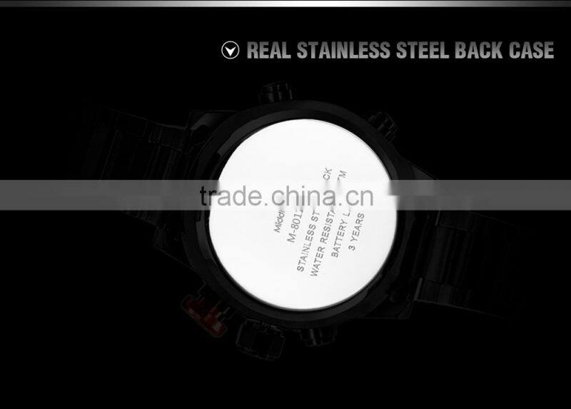 2015 hot style led iron watches brand watch LED watch red &blue light women&men style