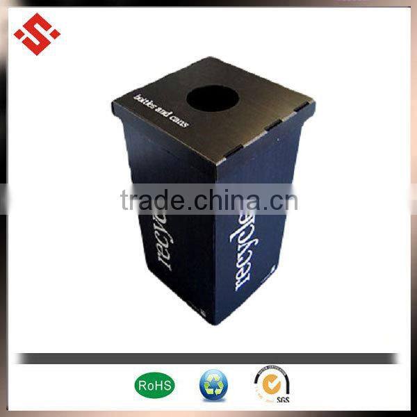 2014 custom cheap corrugated plastic dustbin type