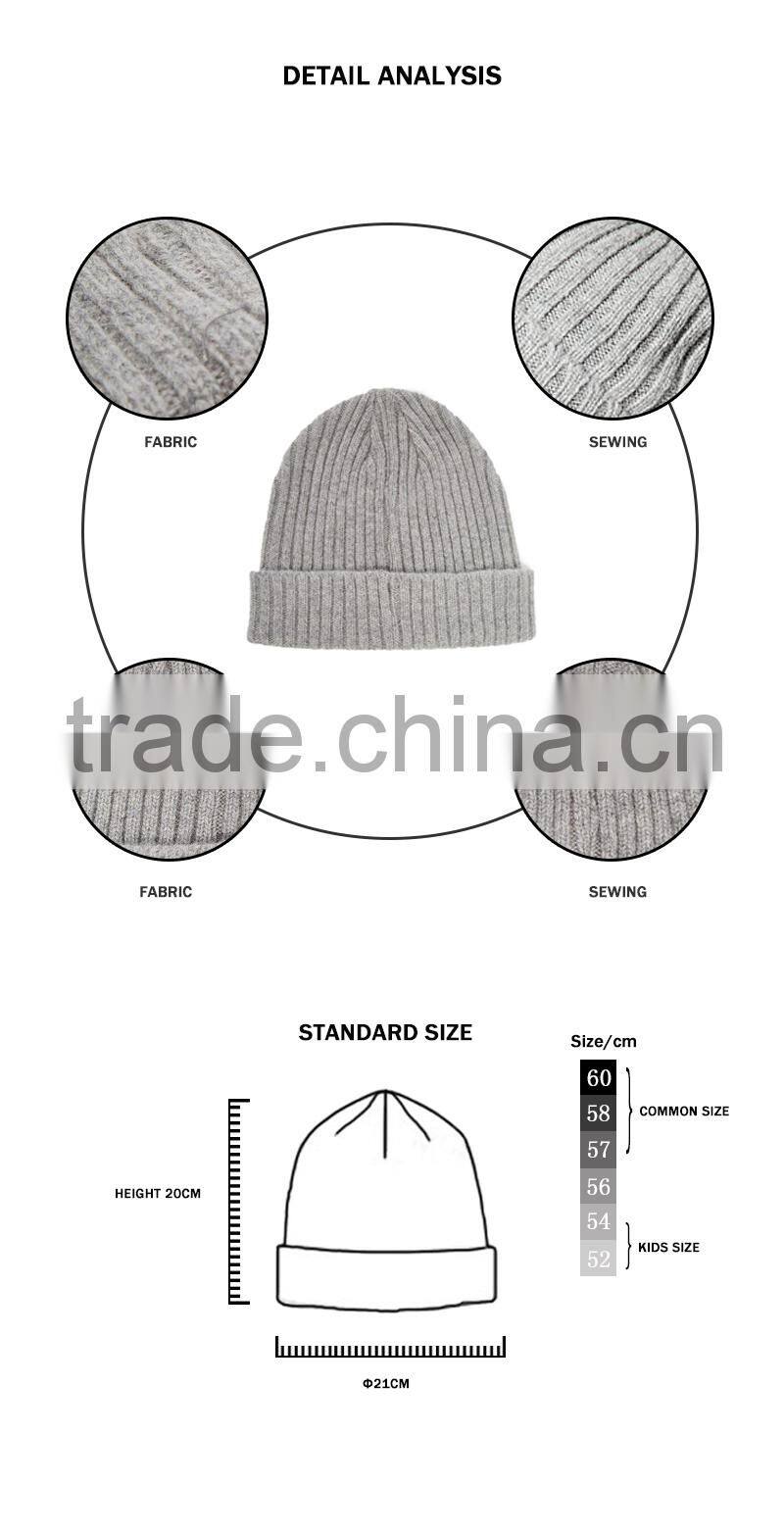 wholesale foctory price unisex blank winter beanie hat