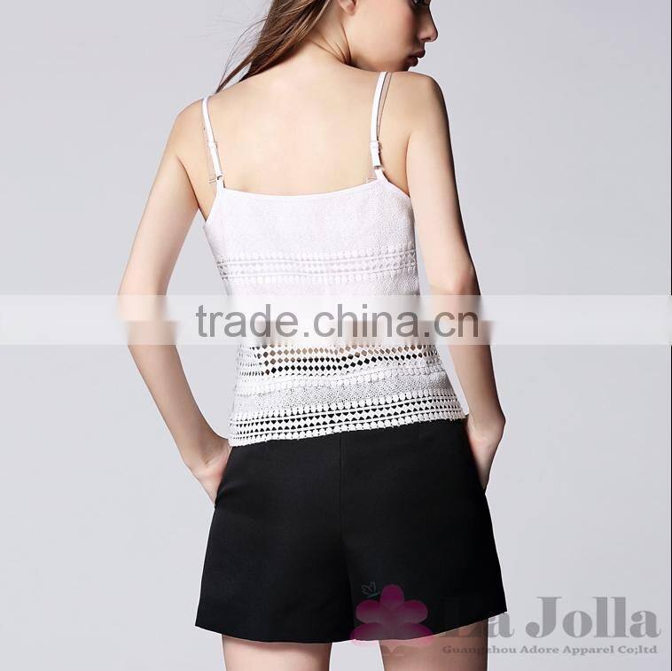 2016 Summer Fashion Lady False Lace macrame Ladies Camisole 150
