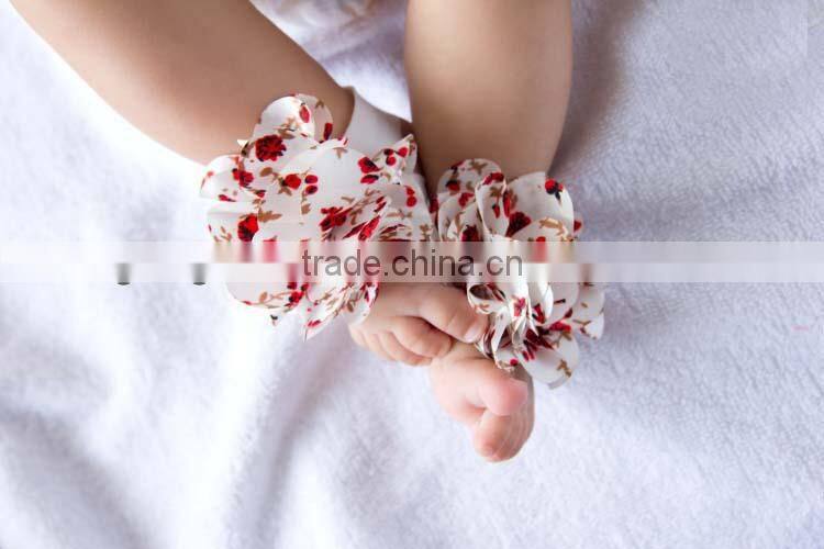 lovely baby barefoot sandals.for Boutique,gift 2014