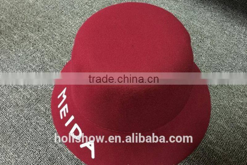 Letter MEIDA Printed Fedora Hats Wholesale Wool Dome Hat Korean Bucket Hat