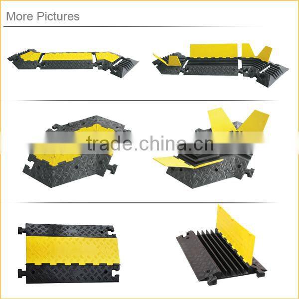 Perfect Cable Management Recycled Rubber 5 Channel Cable Protectors