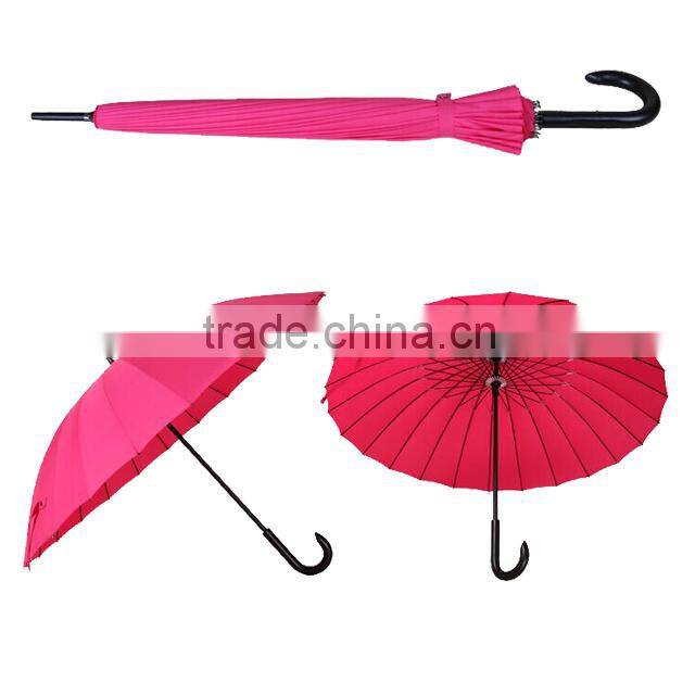 Creative 24 bone carbon fiber shaft advertising golf umbrella