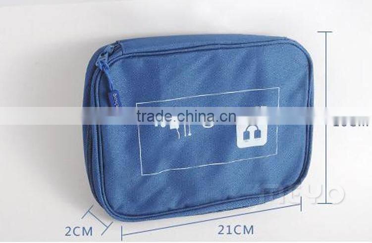 Colorful water proof packing organize bag with data cable headphone charger