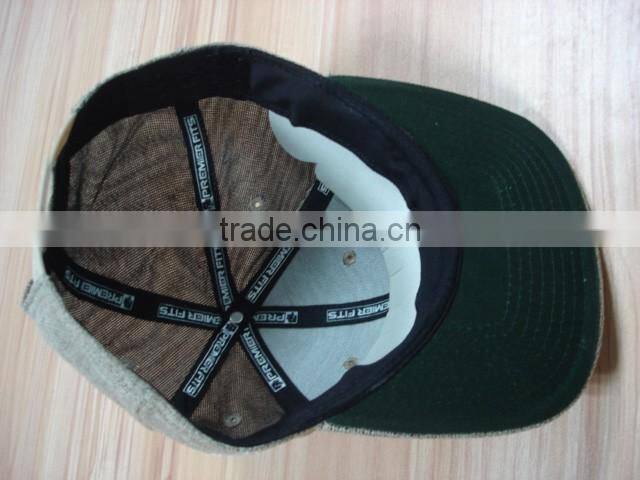 Custom logo embroidery linen hemp snapback hats with different types of snap back caps