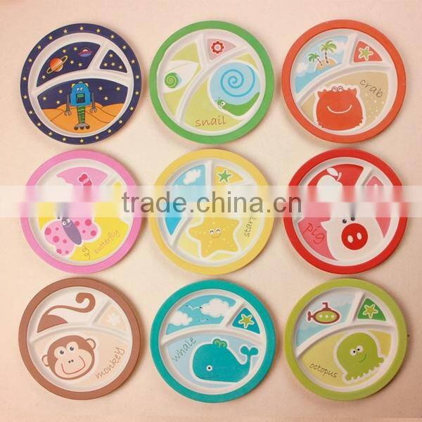 safety natural eco-friendly bamboo fibre food tray, fruit plate holder, bamboo tray