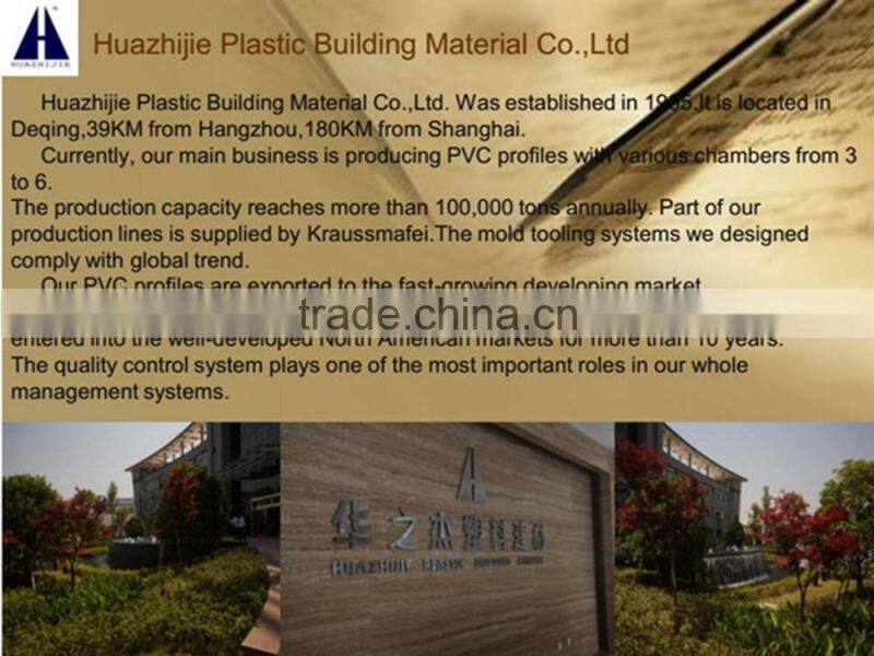 exclusive white Screen sash pvc profiles for installing safety mosquito net