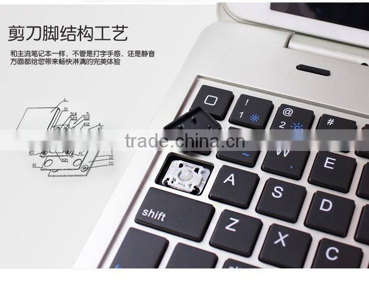 CE&FCC&MSDS passed Folio Clamshell Bluetooth 3.0 keyboard cover case for iPad Mini4 with protective case