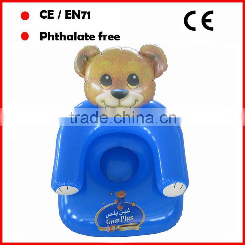 6Pphthalate free pvc inflatable football sofa chairs for adults