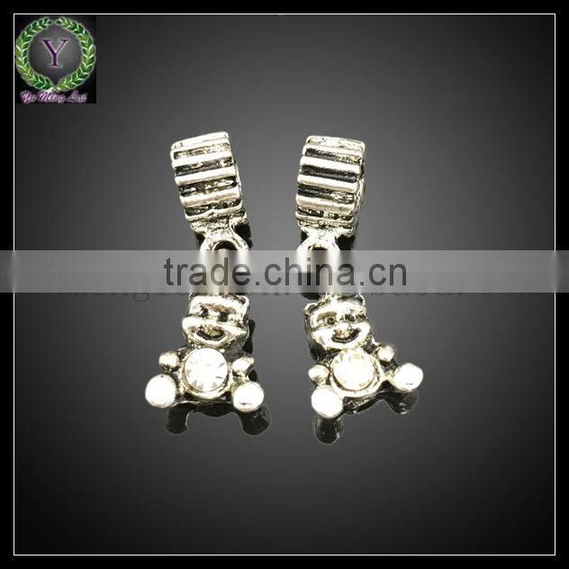 bear shape zinc alloy pendant,metal keychain,metal tag