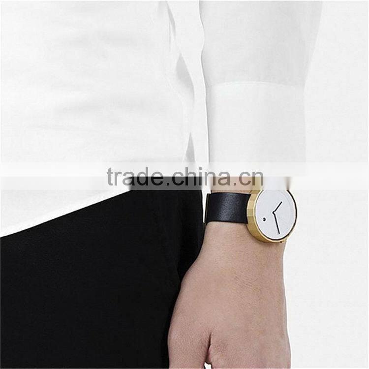 Delightful collection timepiere geometric design 24-cut case stainless steel no indices gold watch prices