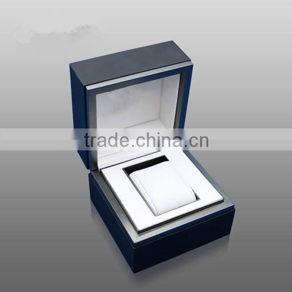 Black plastic single watch box wholesale