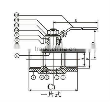 Ball Valve Made of Brass Male to Male