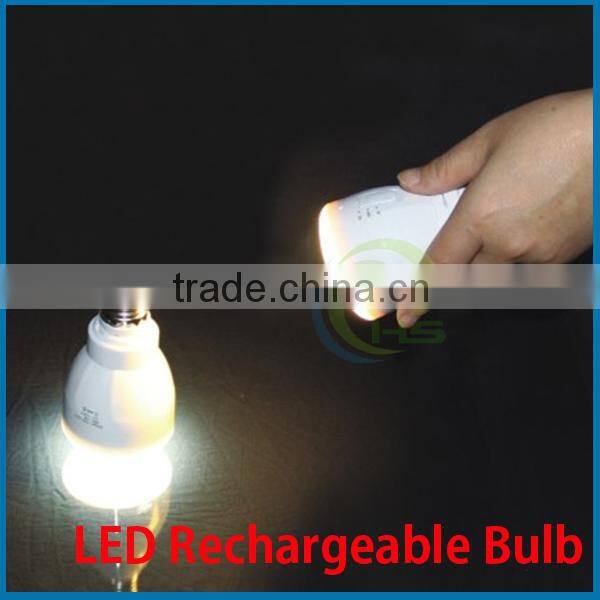 Long time lasting rechargeable emergency led bulb light 3w/4w/7w e26 plastic housing ce rohs ,rechargeable led inspection lamp