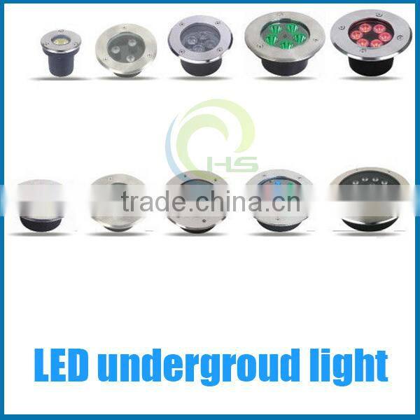 stainless steel garden light screw type 4w square low voltage stainless step light Led underground light