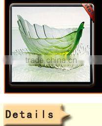 Cobalt Blue Pressed Stone Design Dinnerware Glass Plates