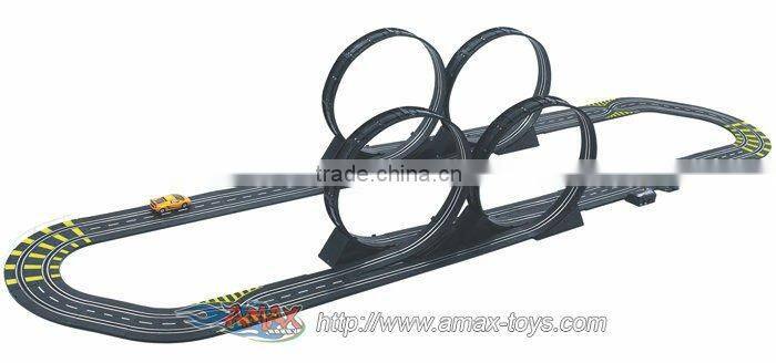 sc-495940 1:43 scale hand powered slot car with track length 7.4 meter