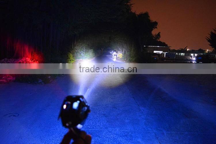 WEIKEN 15W black moto motorcycle bullet led headlight/ Motorcycle spar accessories