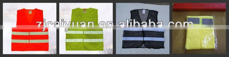 blue mesh safety warning vest