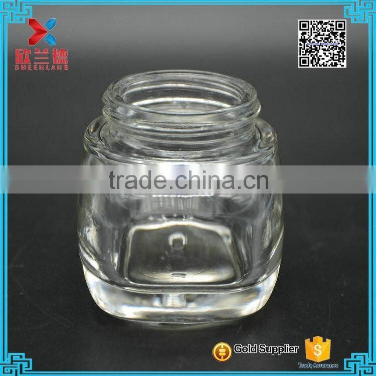 Wholesale 50ml Clear Ink Glass Bottle With Screw Cap