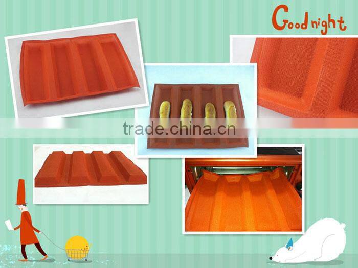 Bread baking pan Silicone bread pan Sub roll pan