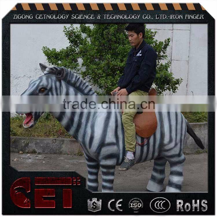 Cetnology-animatronic Zebra rides electric riding Zebra battery Walking Zebra