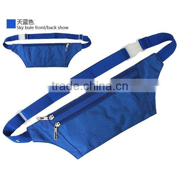 2016 best selling factory wholesale cheap nylon light beautiful colorful sport running waist bag