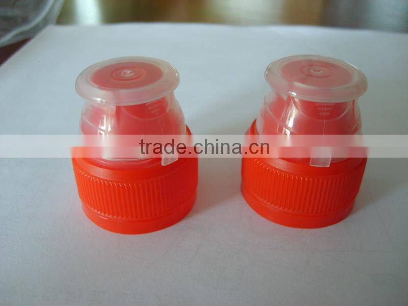 Beauty and high quality plastic sport water bottle caps from China 28mm