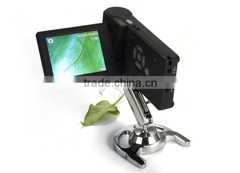 3inches high quality 5Megapixel education/surgical LCD mini microscope with 1000x magnification