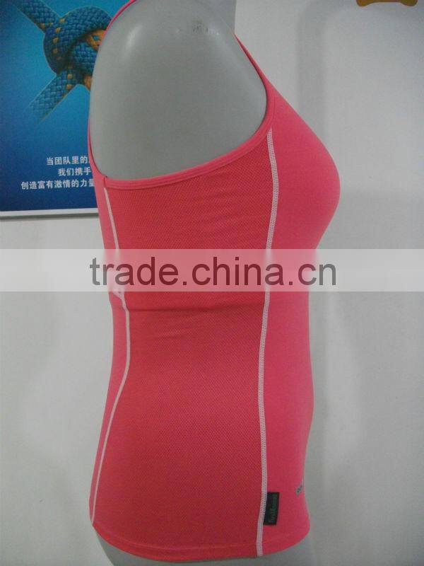 Anti-wicking and anti static sports bra with inner pad