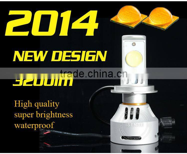 PAIR OF 3200LM HIGH POWER HEADLIGHT H4 SAMSUNG LED 2323