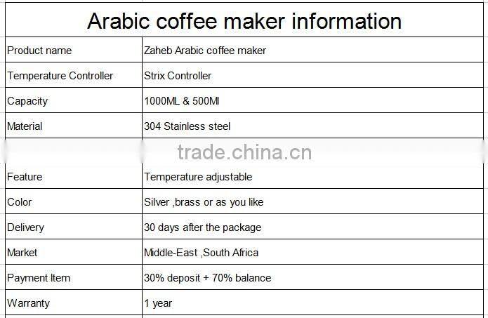 1000ml high quality stainless steel dallah coffee pot Arabic coffee maker
