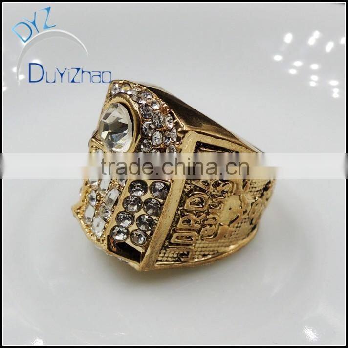 custom fashion hip hop champions rings for men