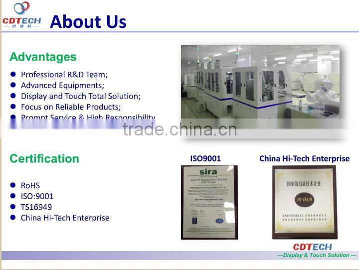 7.0 inch 800*480 lcd panel 4-wire resistive touch rgb display tft custom size lcd