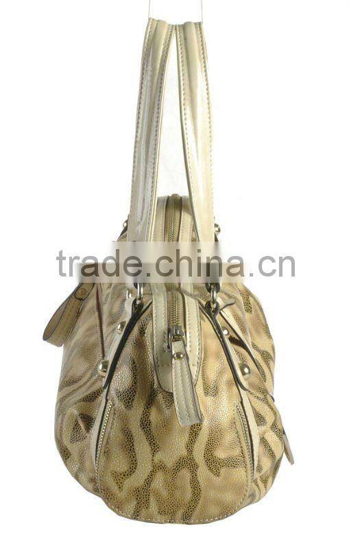 2012 new design flower print pu bag ladies handbags fashion!
