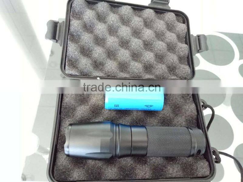 2016 New Invention Zoomable XM-T T6 Mini Led Flashlight with 3*AAA or 26650 Battery