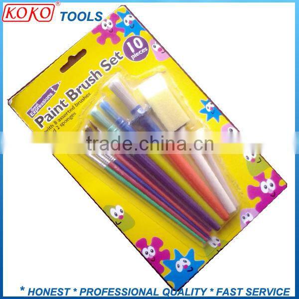 artist plastic bottle packing natural hair makeup brush set