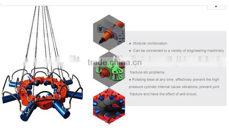 construction tooling hydraulic pile breaker