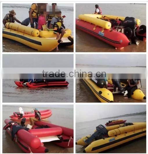 china catamaran inflatable boat fishing boat