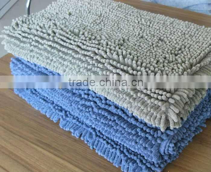 microfiber chenille fashion bath rug